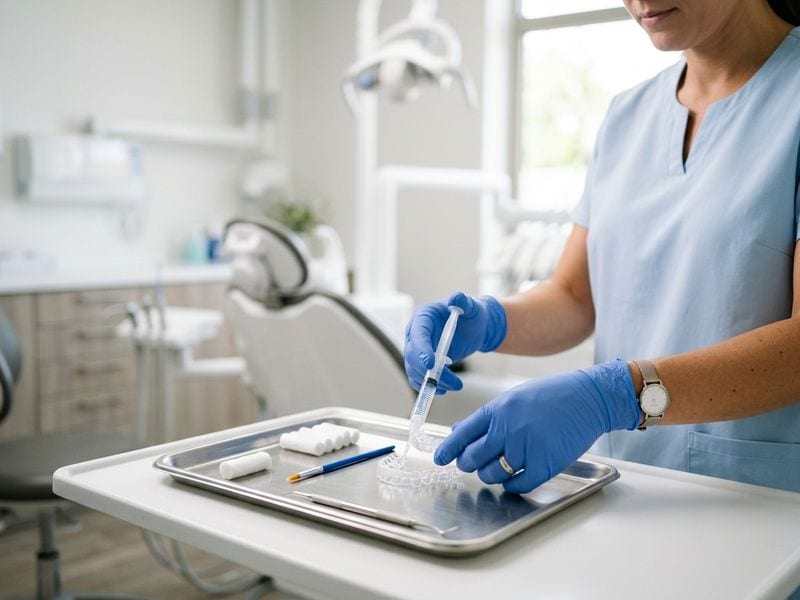 Protocolo a seguir durante un blanqueamiento dental si eres higienista